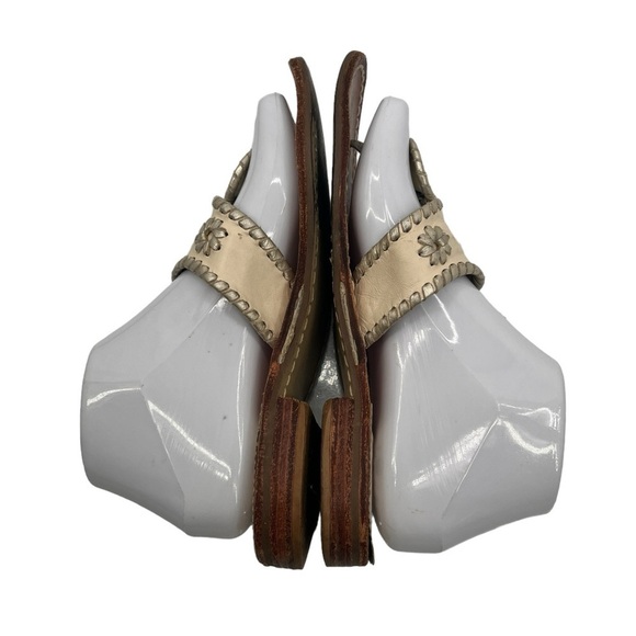 Jack Rogers Off White T-Strap Thong Sandals Size 7 Women's - Picture 7 of 11